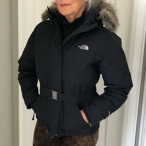 SALE The North Face Woman’s Down Parka with Detachable Faux Fur on Hood, Small